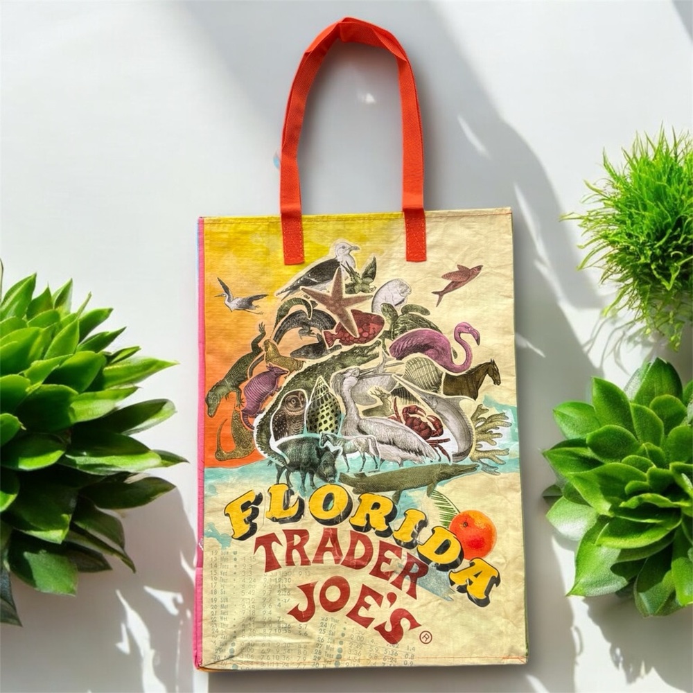 $10 Add-on | Trader Joes Florida Bag with Tropical Design